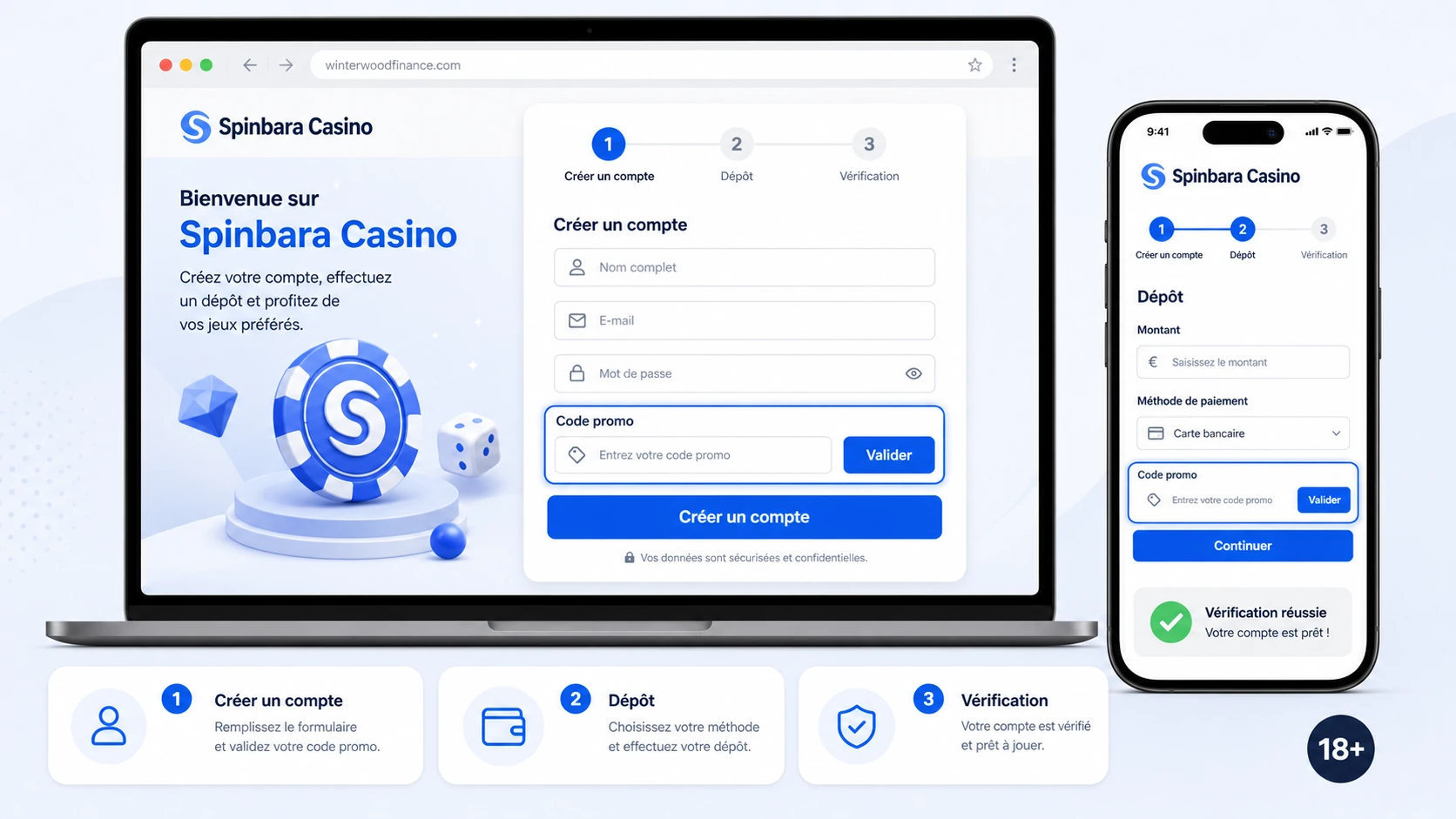 Comment utiliser un code promo Spinbara