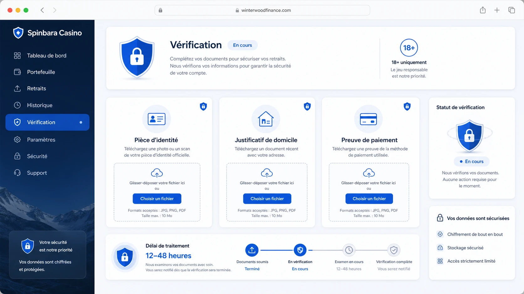Vérification de Compte (KYC)
